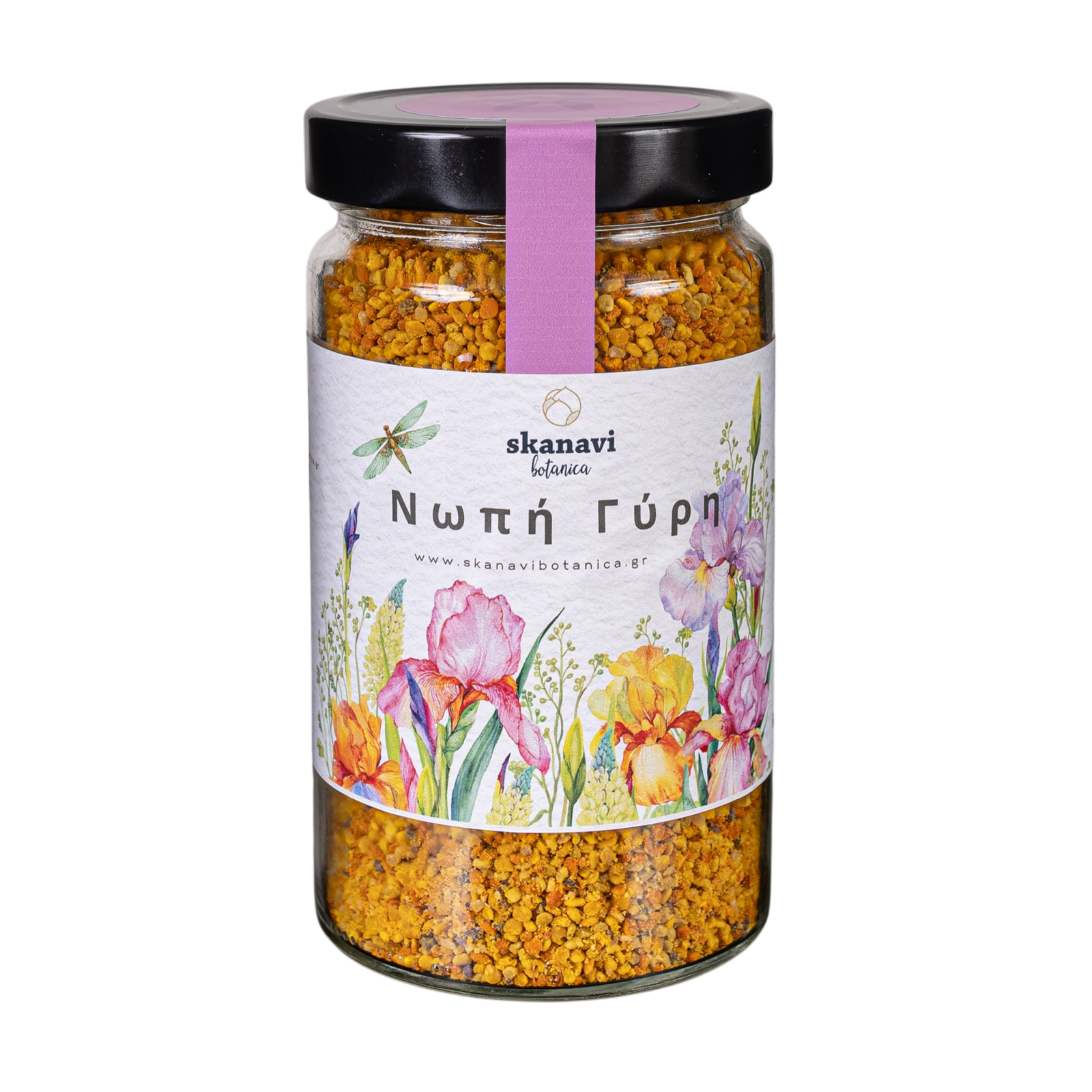 Φρέσκια Γύρη Μελισσών Φρέσκια γύρη μελισσών βιολογικής παραγωγής σε βαζάκι.