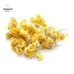 Άγρια αποξηραμένα άνθη ελιχρύσου Skanavi Botanica με έντονο κίτρινο χρώμα.